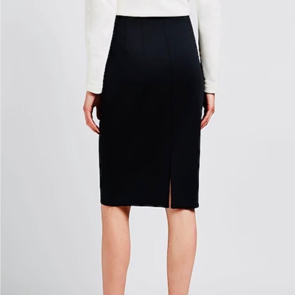 Philosophy Black Stretch Pencil Skirt Career SZ 12 - Picture 11 of 11